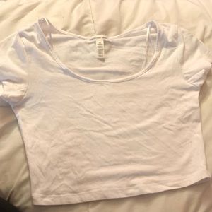 White crop top